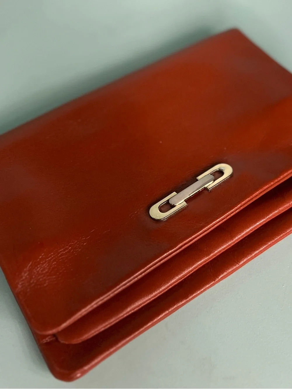 Vintage Leather Japanese Clutch Bag